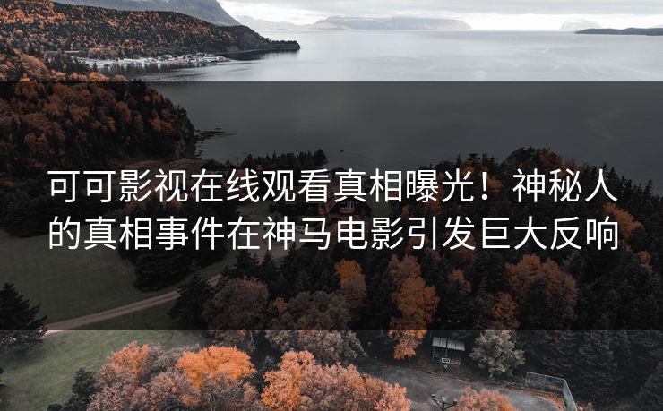 可可影视在线观看真相曝光！神秘人的真相事件在神马电影引发巨大反响